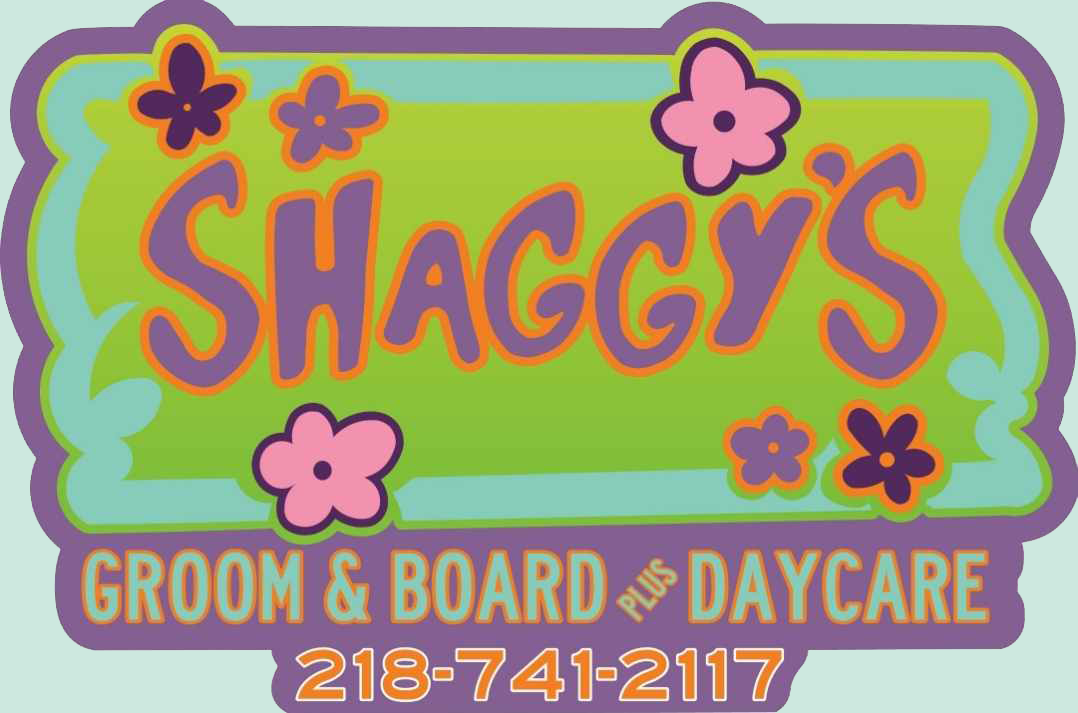 This is the logo for shaggy's Pet board and grooming in Virginia Minnesota on the Iron Range